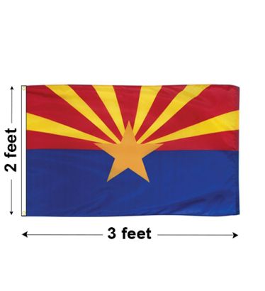 2'x3' Arizona Nylon Outdoor Flag